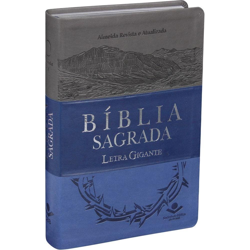 Biblia Letra Gigante Ra 3 Cores Emborrachada