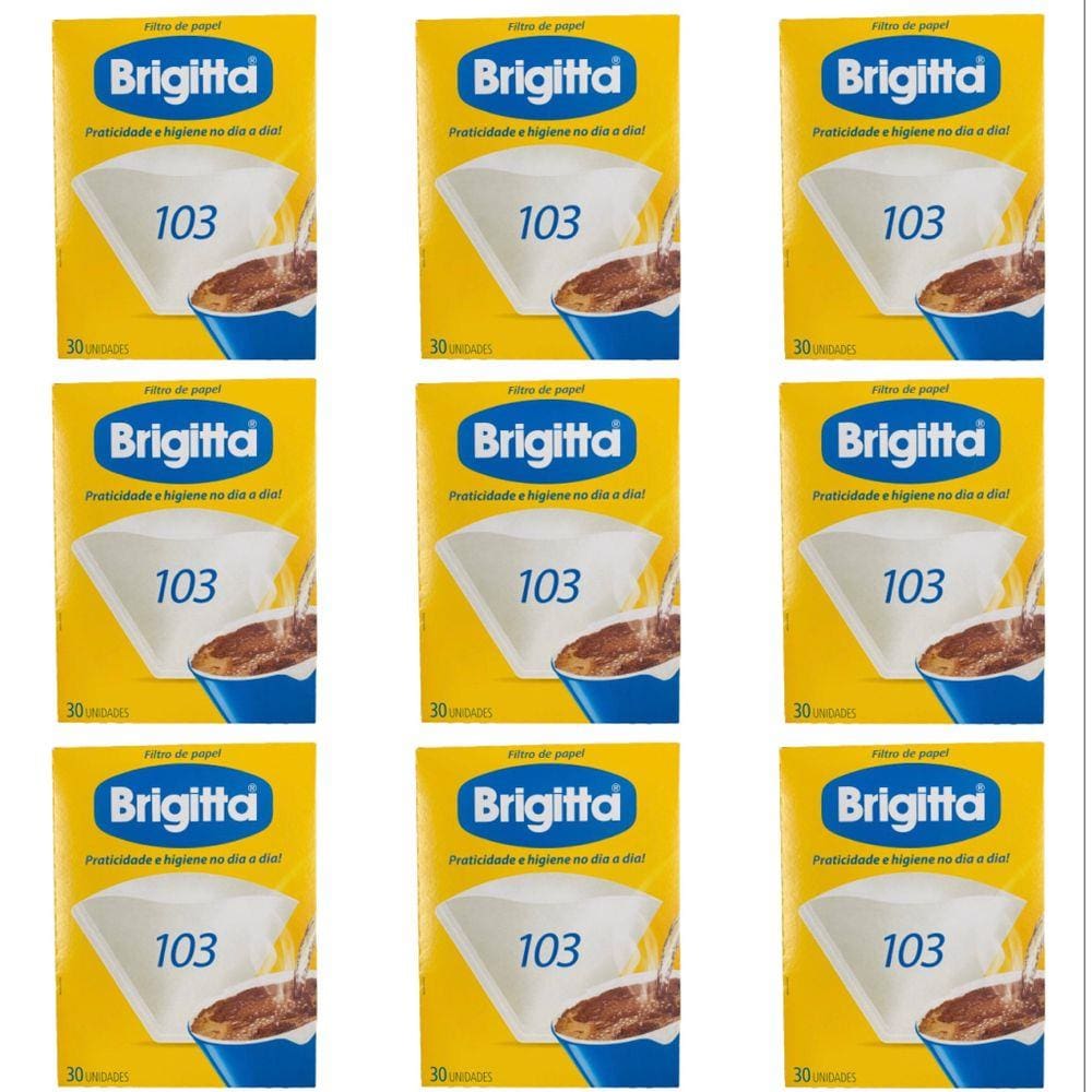 Filtro de Papel 103 Brigitta - Kit c/9 Caixinhas de 30 un cada(270un t)