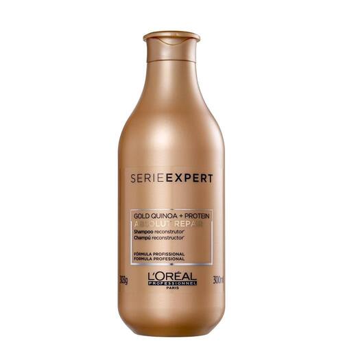 L`Oréal Professionnel Serie Expert Absolut Repair Gold Quinoa + Protein - Shampoo 300ml Menor preço em L`Oréal Professionnel Serie Expert Absolut Repair Gold Quinoa + Protein - Shampoo 300ml