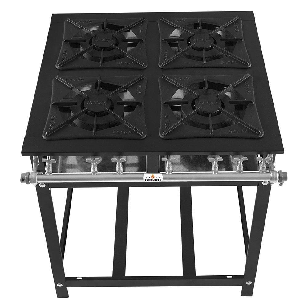 Fogão 4 Bocas Duplas Kenok Baixa Pressão Super 40 FBSU4B.135