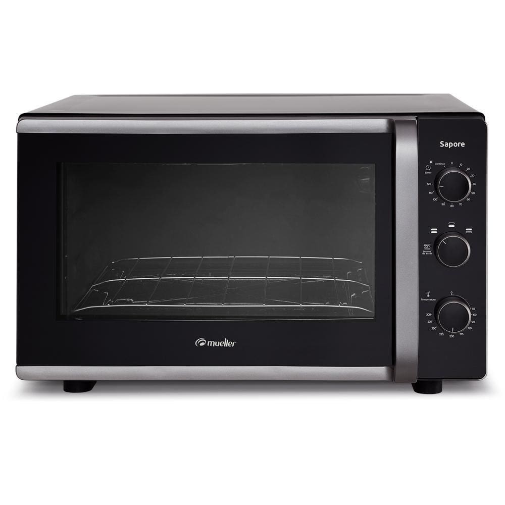 Forno Elétrico de Bancada Sapore Preto 44 litros