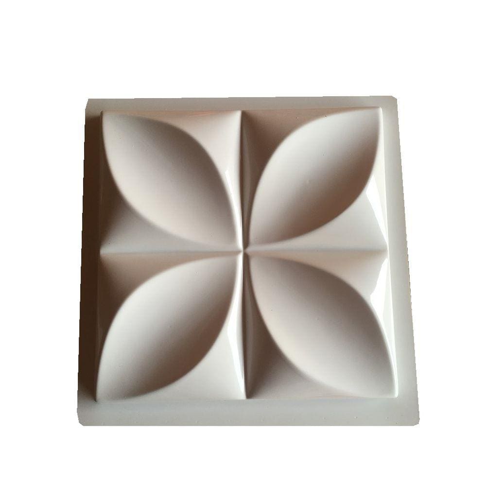 Forma 3d Gesso Floral 29x29cm ABS 1,5mm Molde para Gesso Ou Cimento 3d
