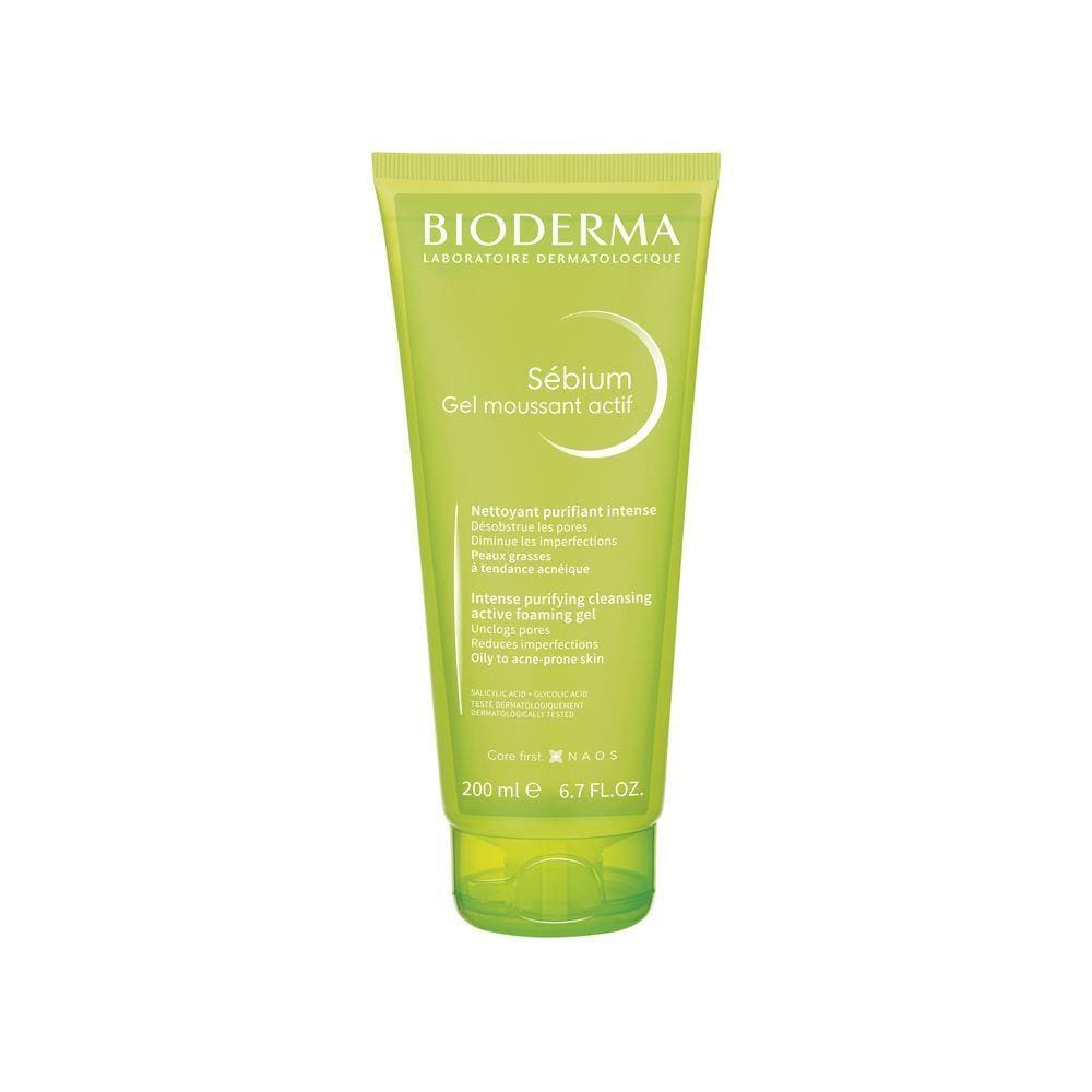 Sébium Gel Moussant Actif Bioderma Gel de Limpeza Purificante Intensivo 200ml