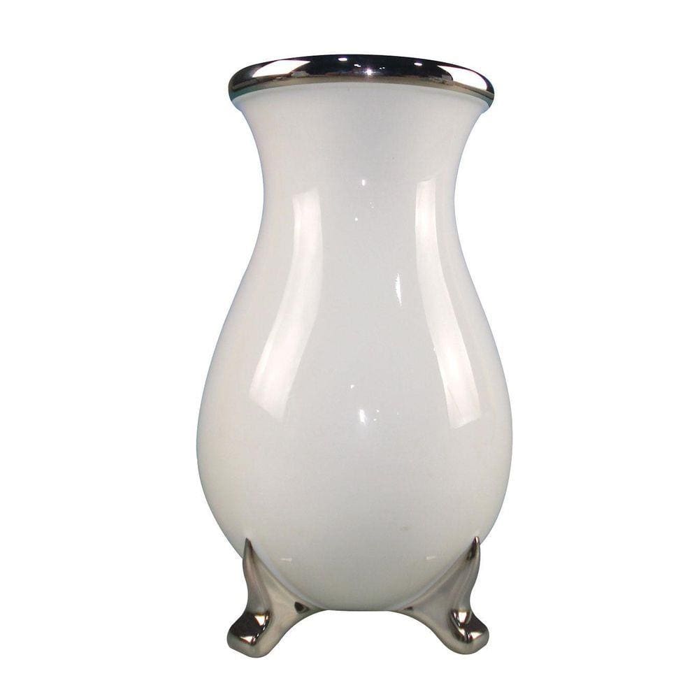 Floreiro / Vaso De Cerâmica 22Cm - Branco