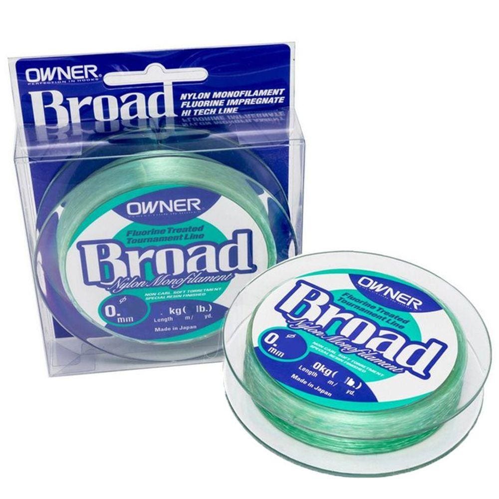 Linha Monofilamento Owner Broad 29lb Verde (0.40mm - 300m)