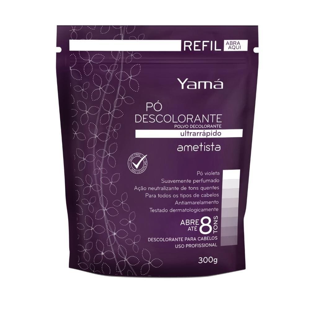 Pó Descolorante Para Cabelo Yama Ametista Refil 300g