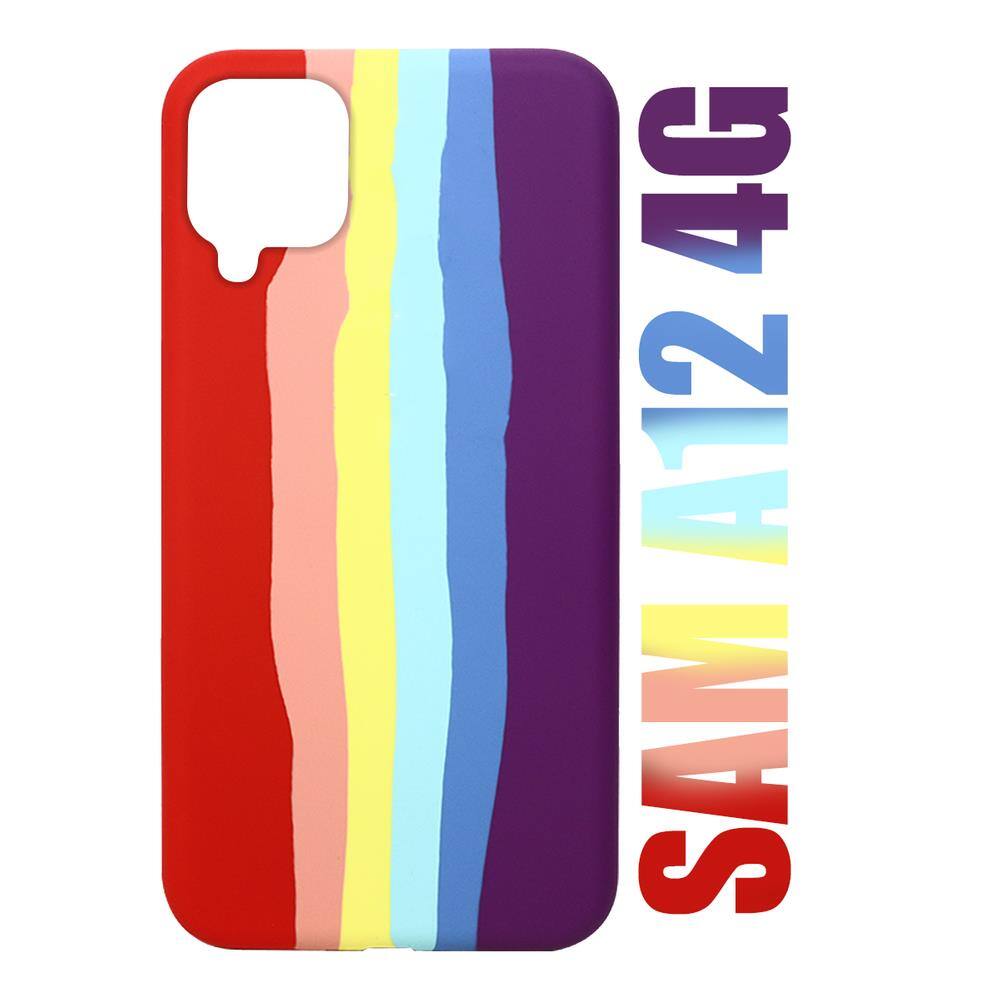 Capa Capinha Case Silicone Aveludada Arco-íris LGBT Galaxy A12 A125 6.5 |  Extra