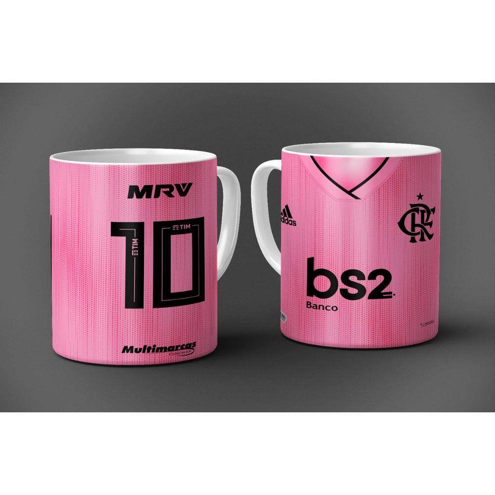 caneca personalizada do flamengo rosa