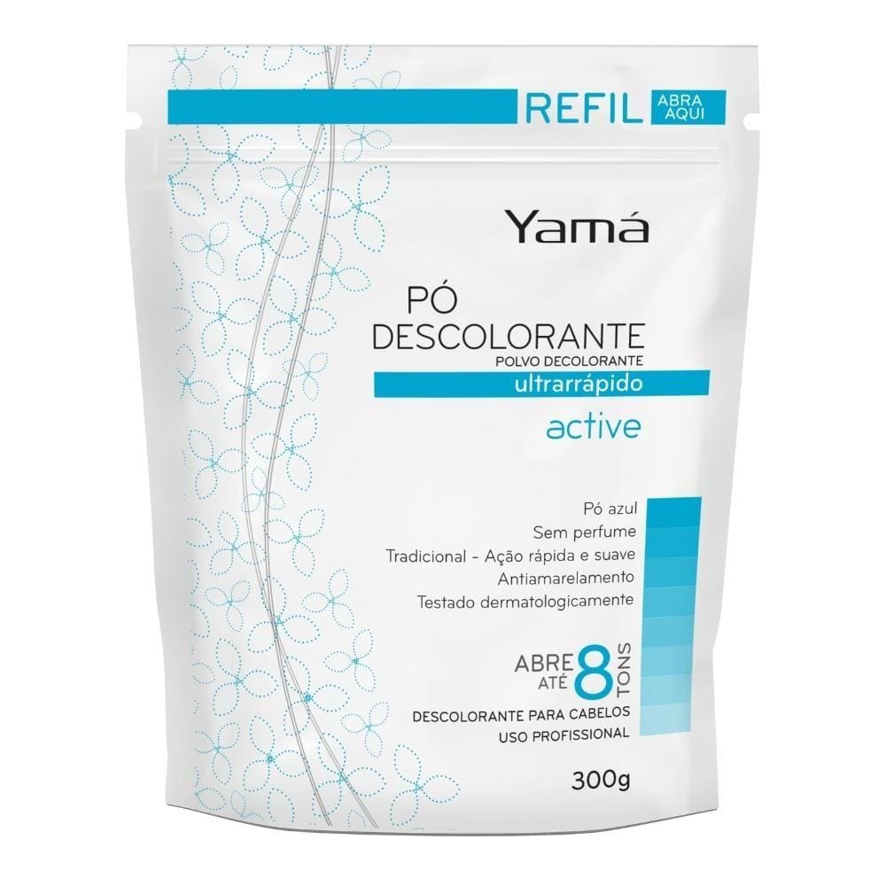 Pó Descolorante Para Cabelo Yama Active Natural Refil 300g