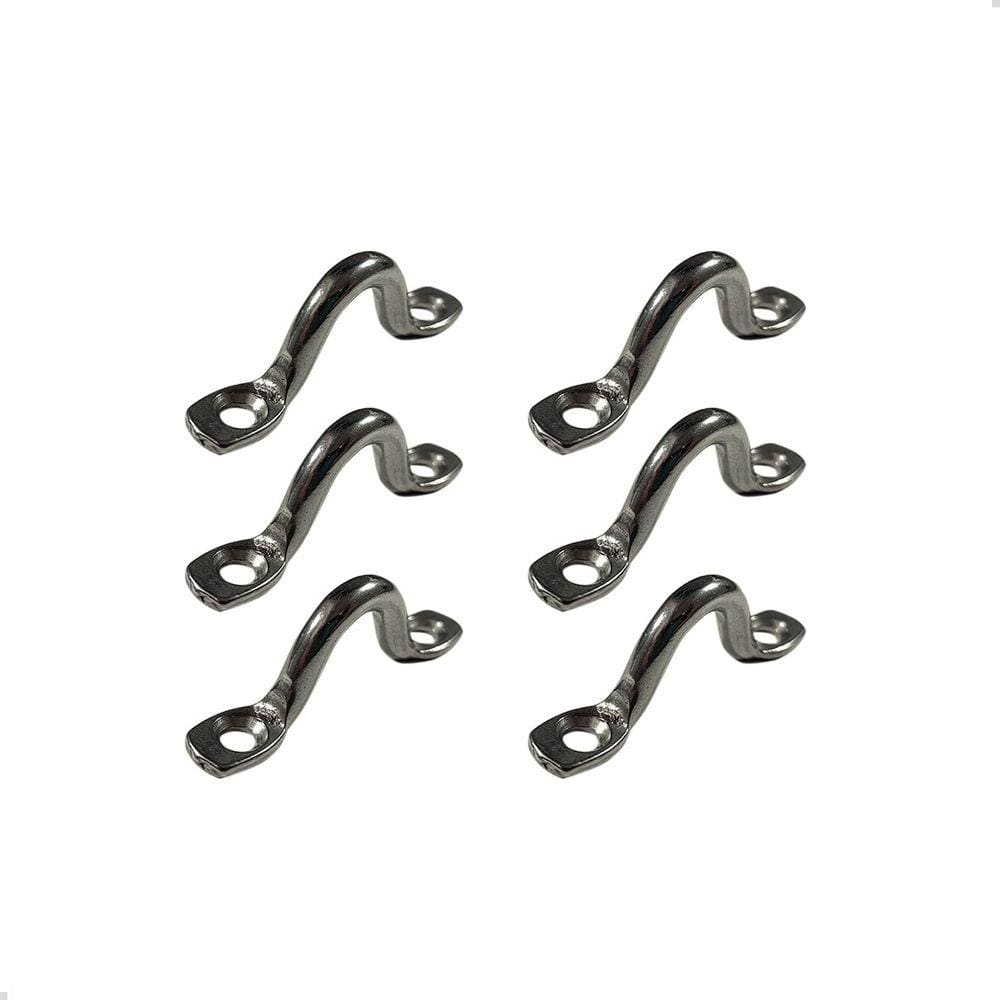 Alça Porta Defensa Inox 5mm Barco Defensa Kit C/6