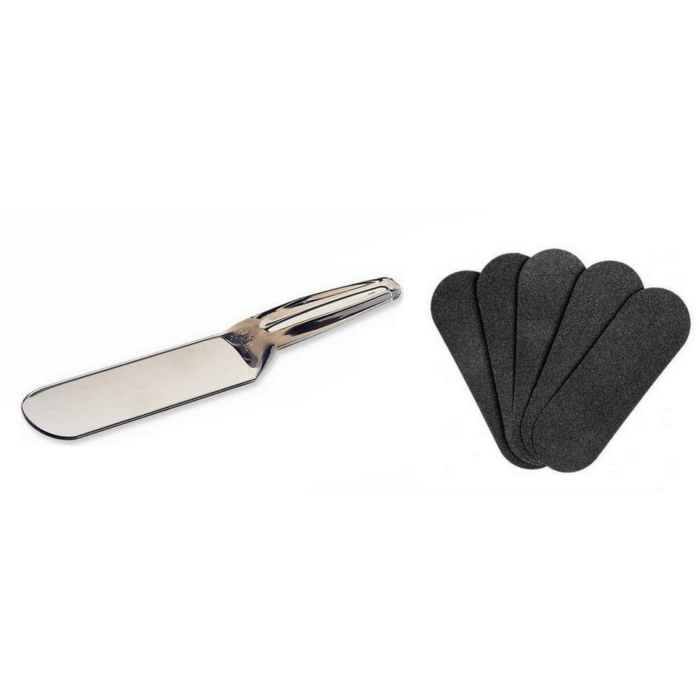 Kit Suporte Lixa Pés + Lixa Descartável Cels C/ Refil 50unid