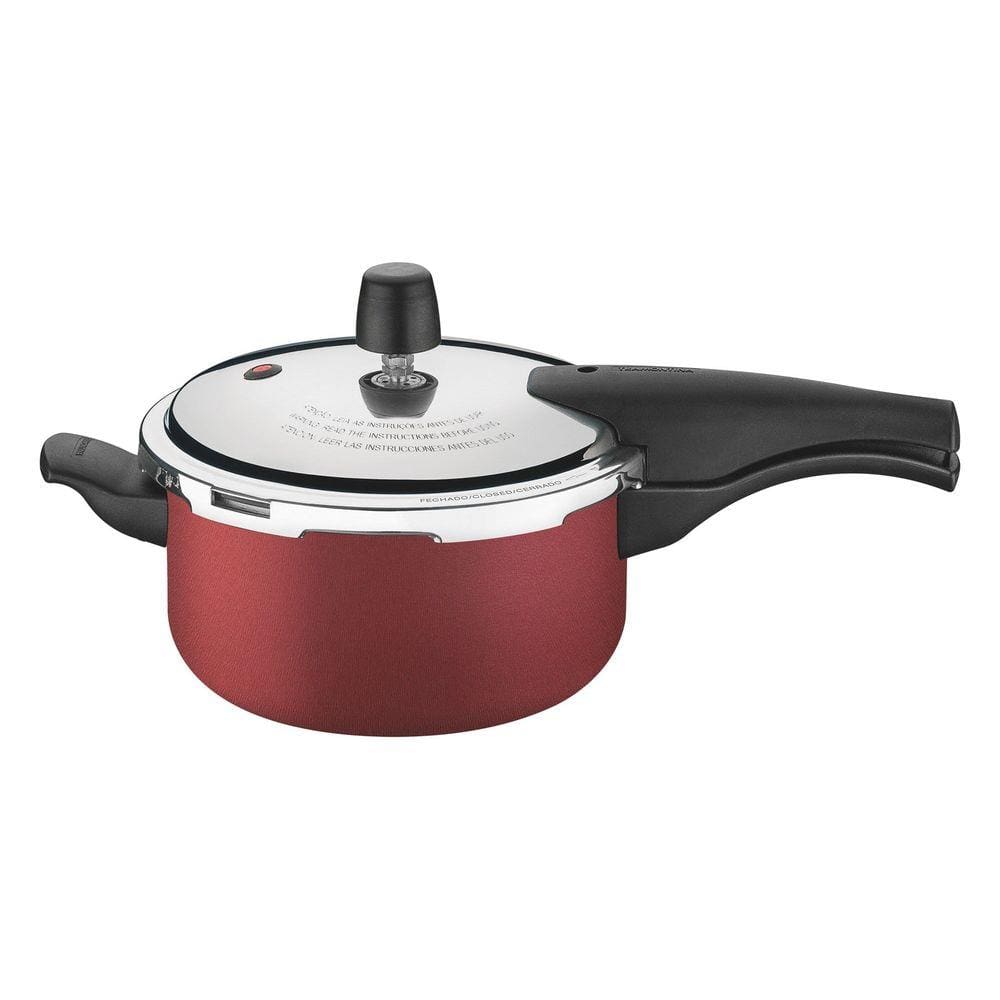 Panela de Pressão Tramontina Vancouver em Alumínio com Revestimento Antiaderente Vermelho 20 cm 3 L Tramontina