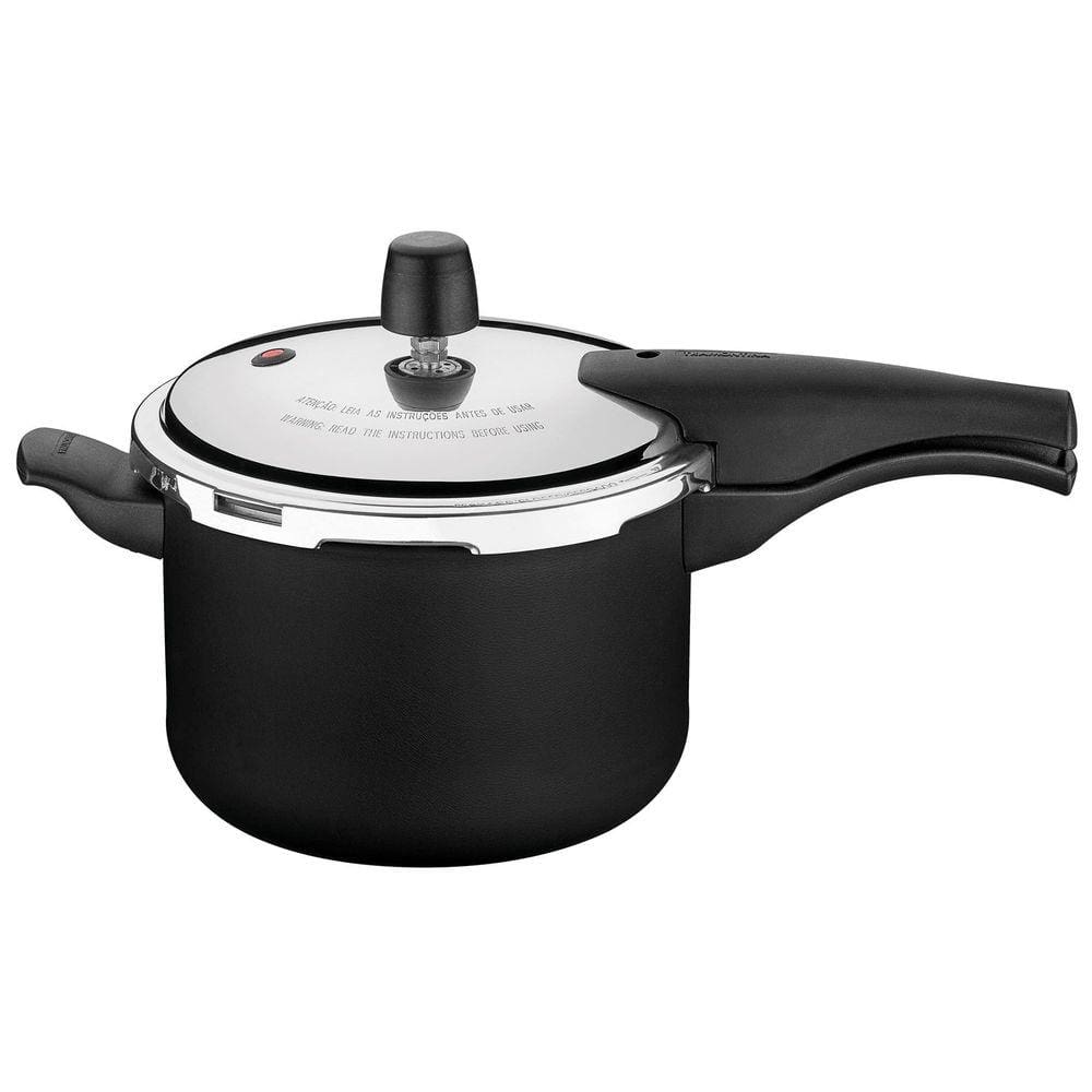 Panela de Pressão Tramontina Vancouver Alumínio Revestimento Antiaderente Starflon Preta 20 cm 4,5 L Tramontina
