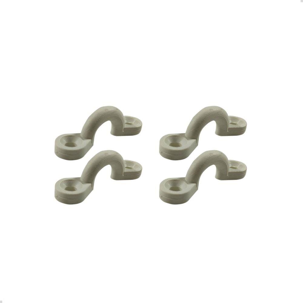Alça Plástica Porta Defensa Branca 5mm Barco Defensa Kit C/4