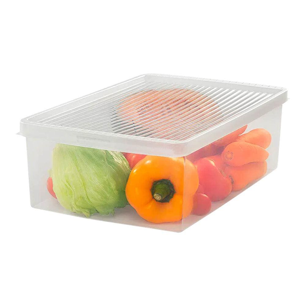 Caixa Organizadora Grande para Frutas e Legumes Transparente Ordene