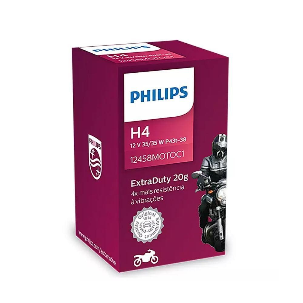 Lâmpada Halógena H4 35w Extra Duty Philips 3200k 12 V