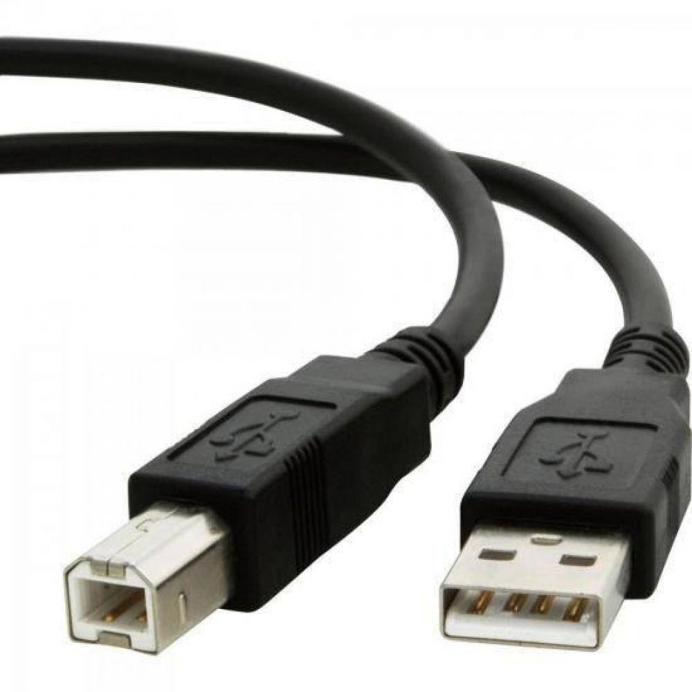Cabo de Dados Usb 2.0 A Macho X Usb 2.0 B Macho 1,8m Preto