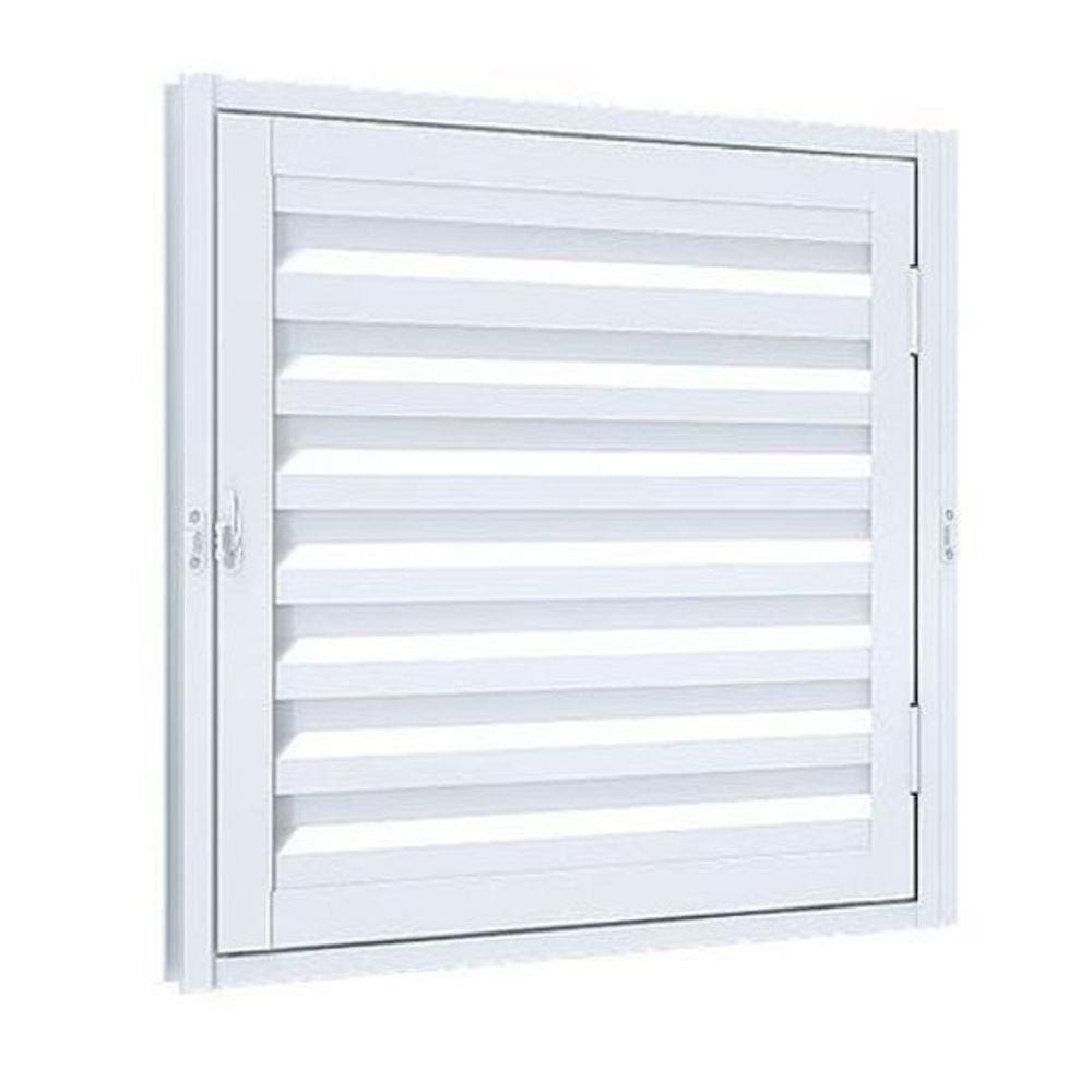 Portinhola 1 Folha Esquadrias Brasil 70x70 Branco Esquerdo