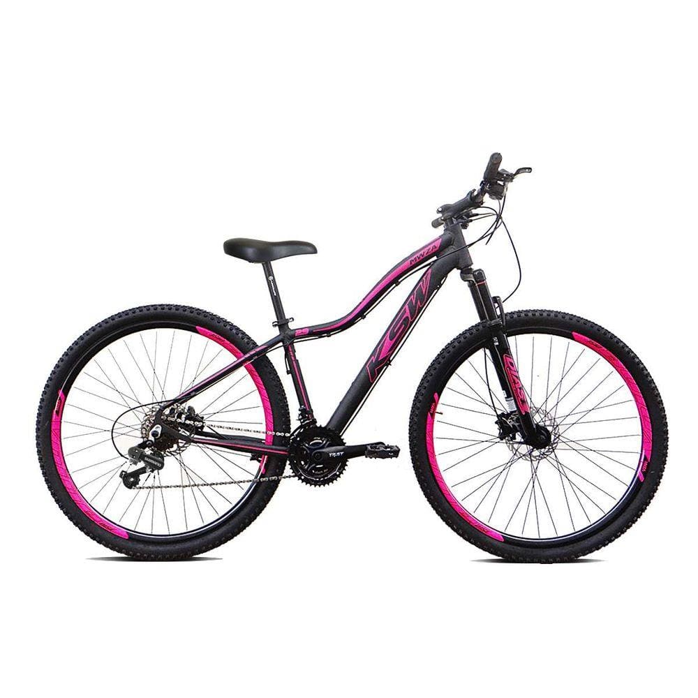 BICICLETA ARO 29 KSW MWZA FEMININO 21v FREIO A DISCO