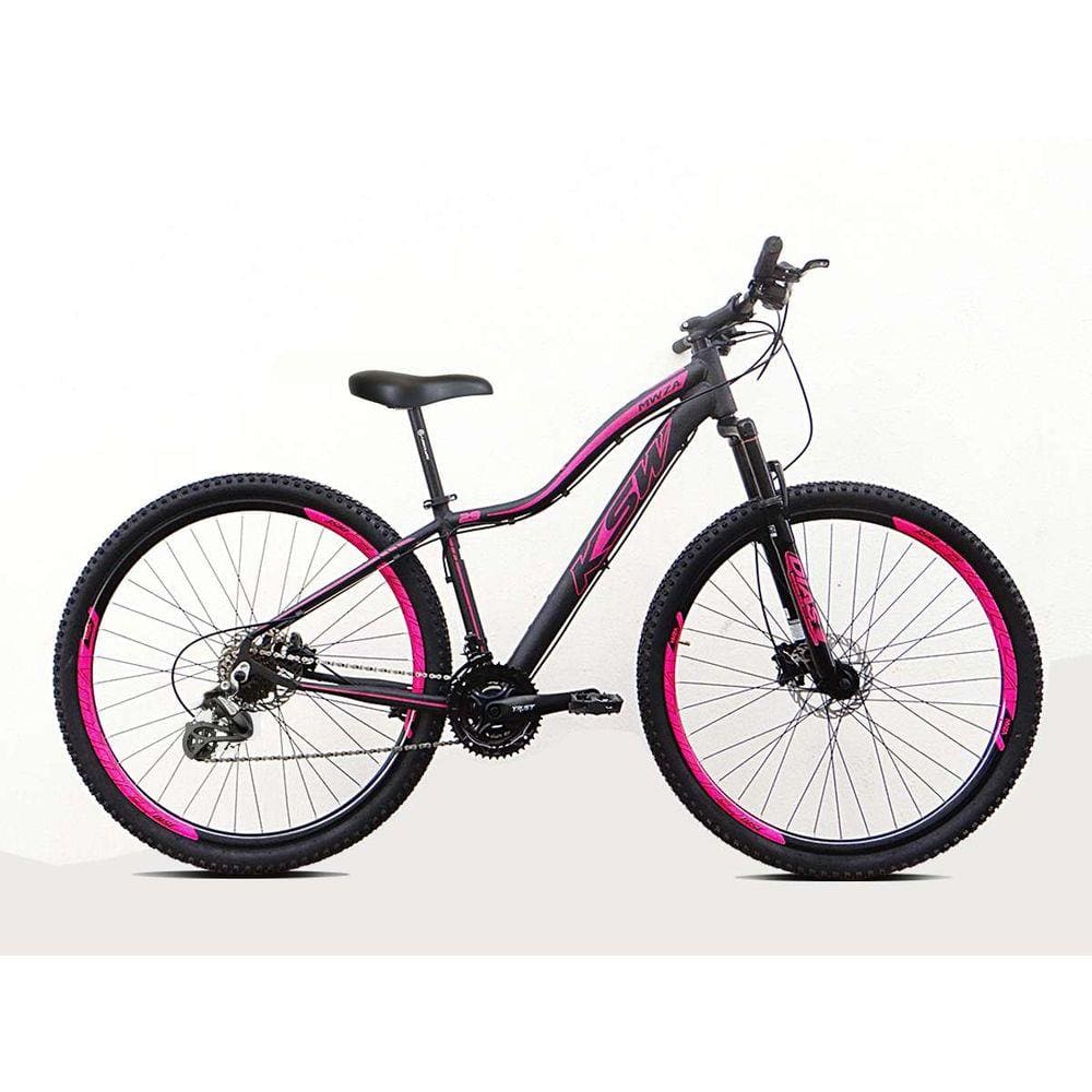 Bicicleta Aro 29 KSW MWZA Feminino 27v Hidráulico K7 e Trava