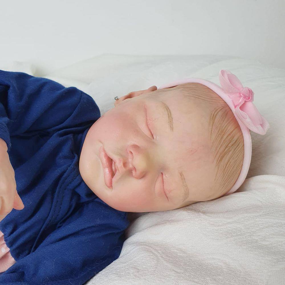 Bebê Reborn Baby Doll Recém-Nascido 3D-49