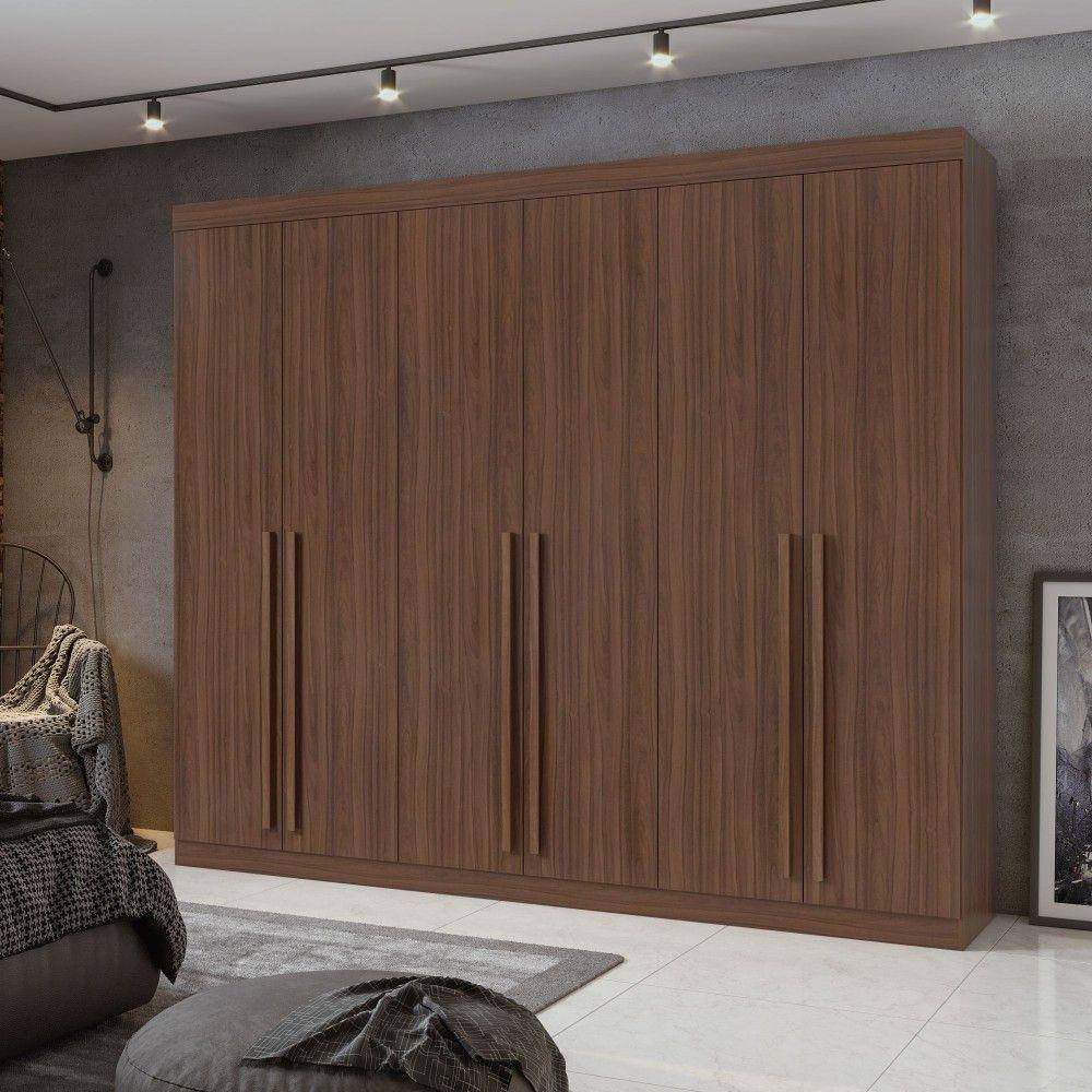 Guarda Roupa Casal 6 Portas 4 Gavetas Castellaro Lopas