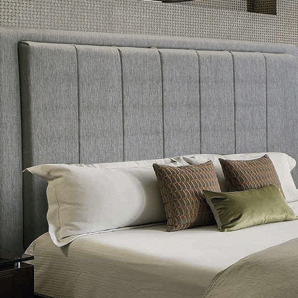 Cabeceira Opala Cama Box Queen 193cm Linho Cinza - SSX Multicoisas