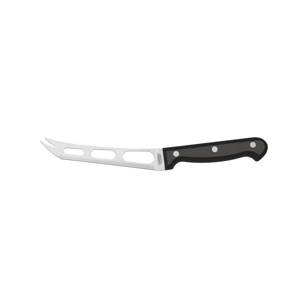 Faca para Queijo Tramontina Ultracorte com Lâmina em Aço Inox e Cabo de Polipropileno Preto 6” Tramontina