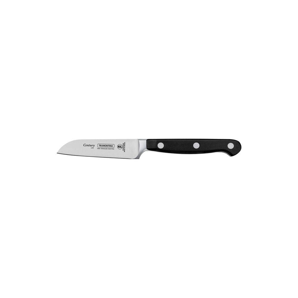 Faca para Legumes e Frutas Tramontina Century Lâmina Aço Inox Cabo Policarbonato e Fibra de Vidro 3" Tramontina