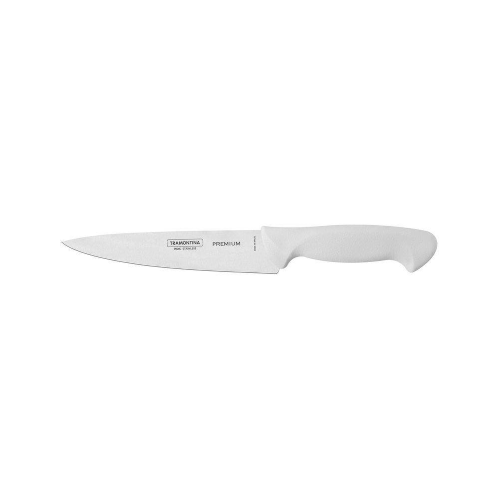 Faca Utility Tramontina Premium com Lâmina em Aço Inox e Cabo de Polipropileno Branco 6" Tramontina