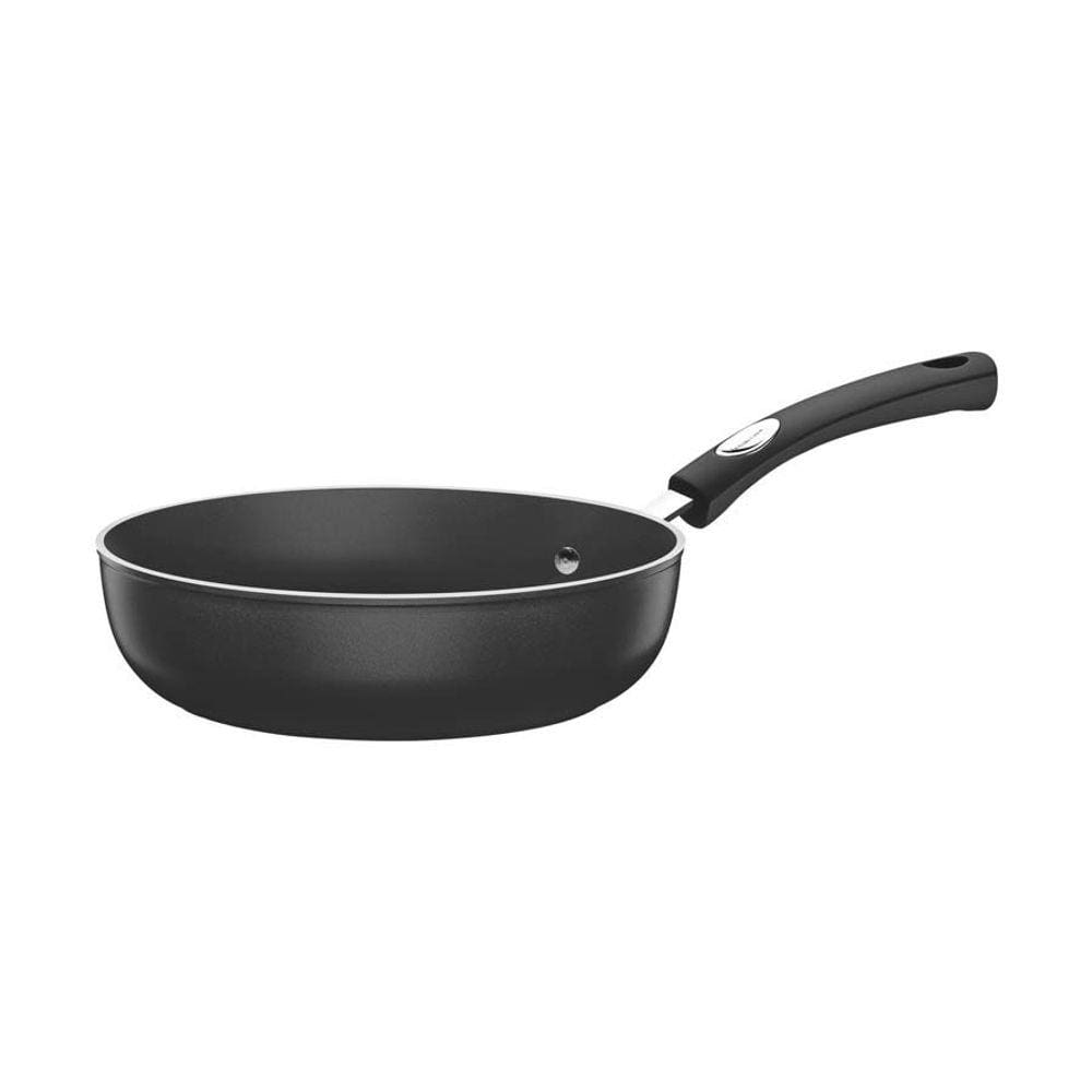 Frigideira Funda Tramontina Mônaco Induction Alumínio Revestimento Starflon Preto 24 cm 2,7 L Tramontina