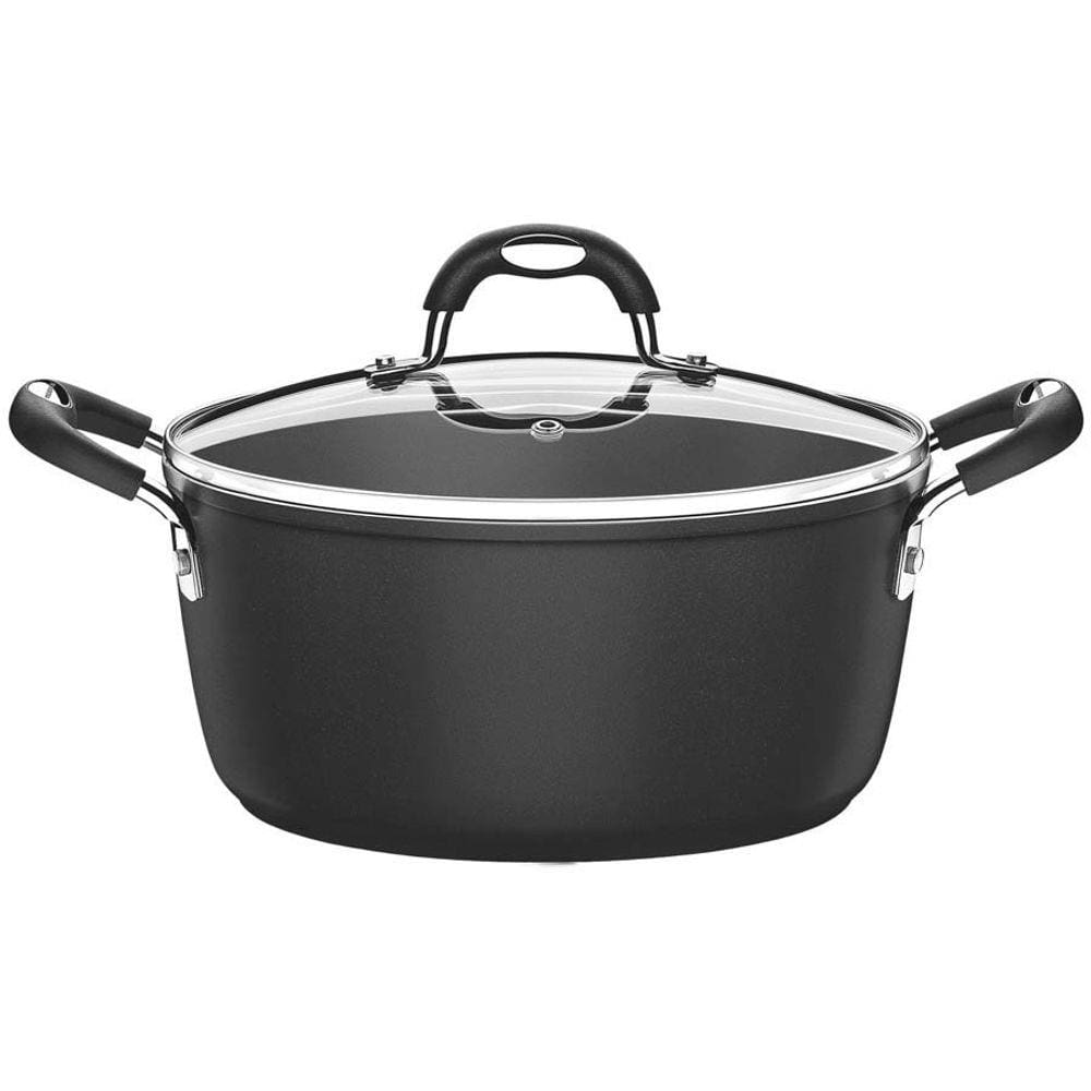 Caçarola Tramontina Mônaco Induction Alumínio Revestimento Antiaderente Starflon Preto 28 cm 6,4 L Tramontina
