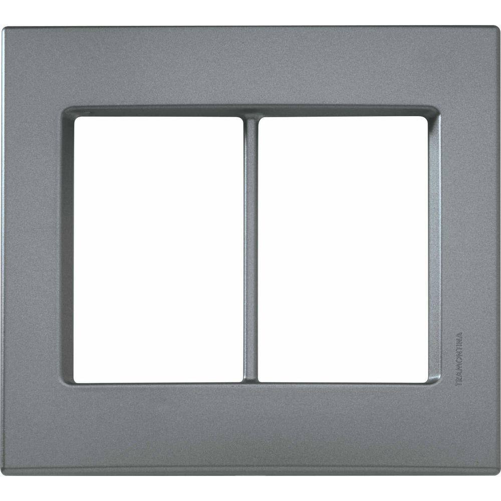 Placa 6 Postos 4x4 Tramontina IzyFlat Cinza Grafite Tramontina