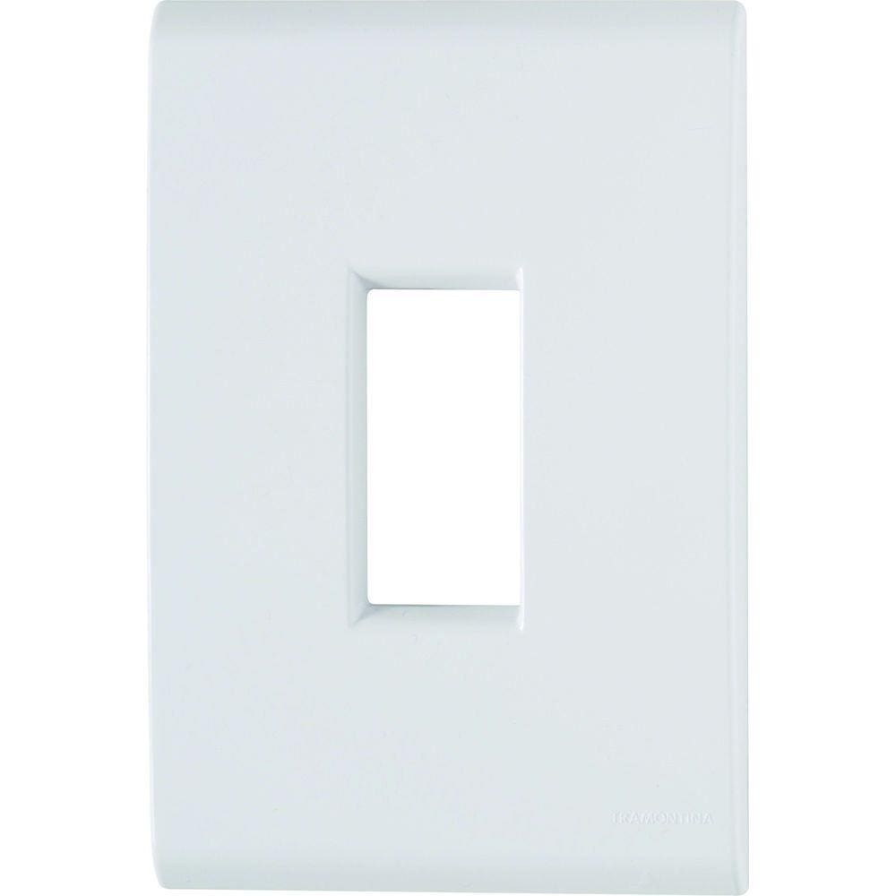 Placa 1 Posto Vertical 4x2 Tramontina Liz Branca Tramontina