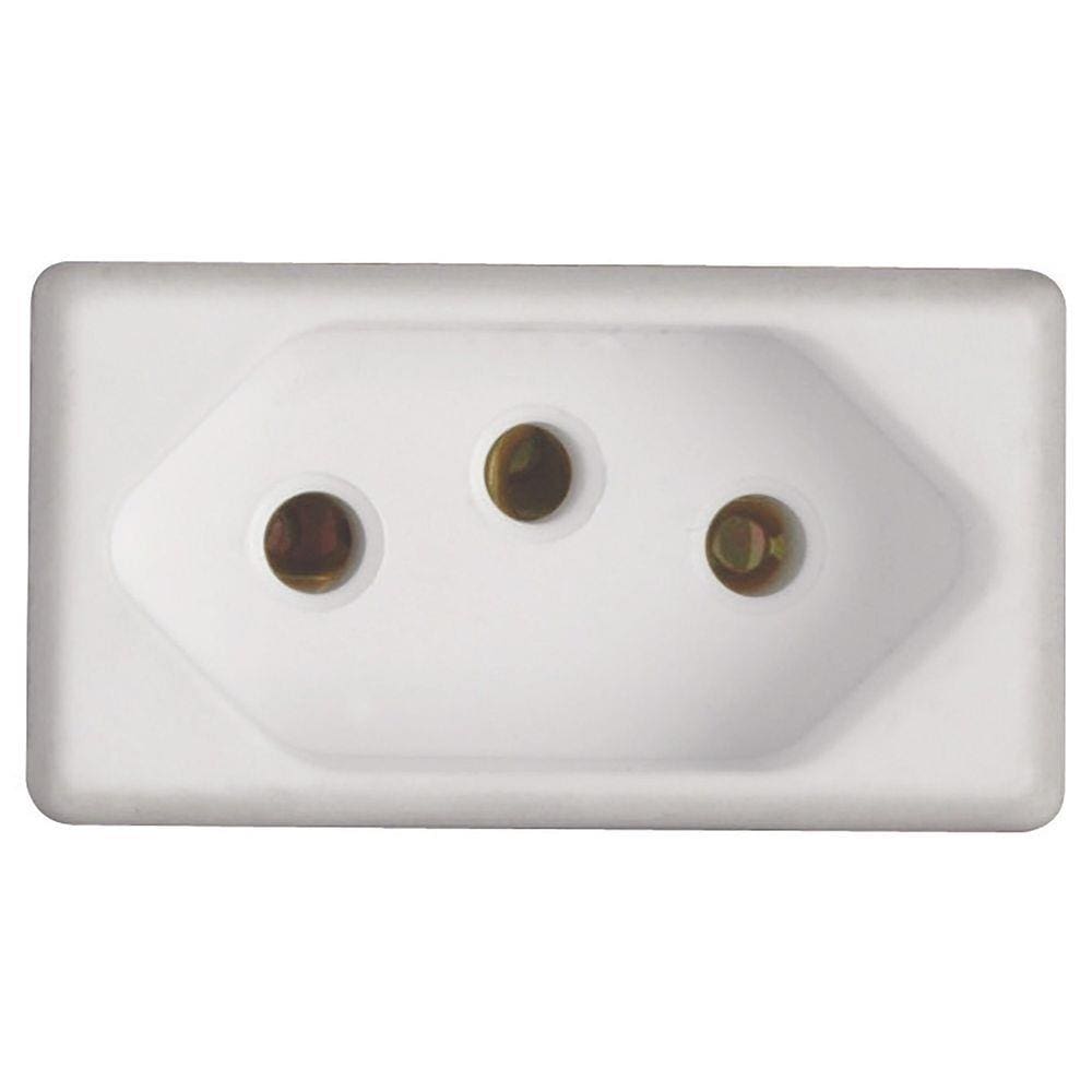 Módulo para Tomada 2P+T Tramontina IzyFlat 20 A 250 V Branco Tramontina