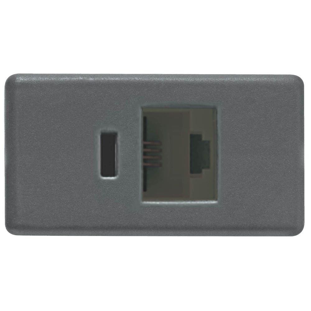 Módulo para Tomada de Telefone RJ11 Tramontina IzyFlat Grafite Tramontina