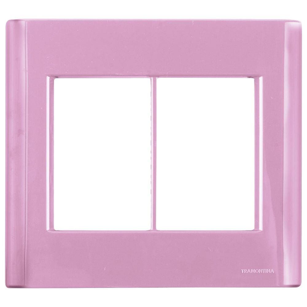 Placa 6 Postos 4x4 Tramontina Giz Rosa Tramontina