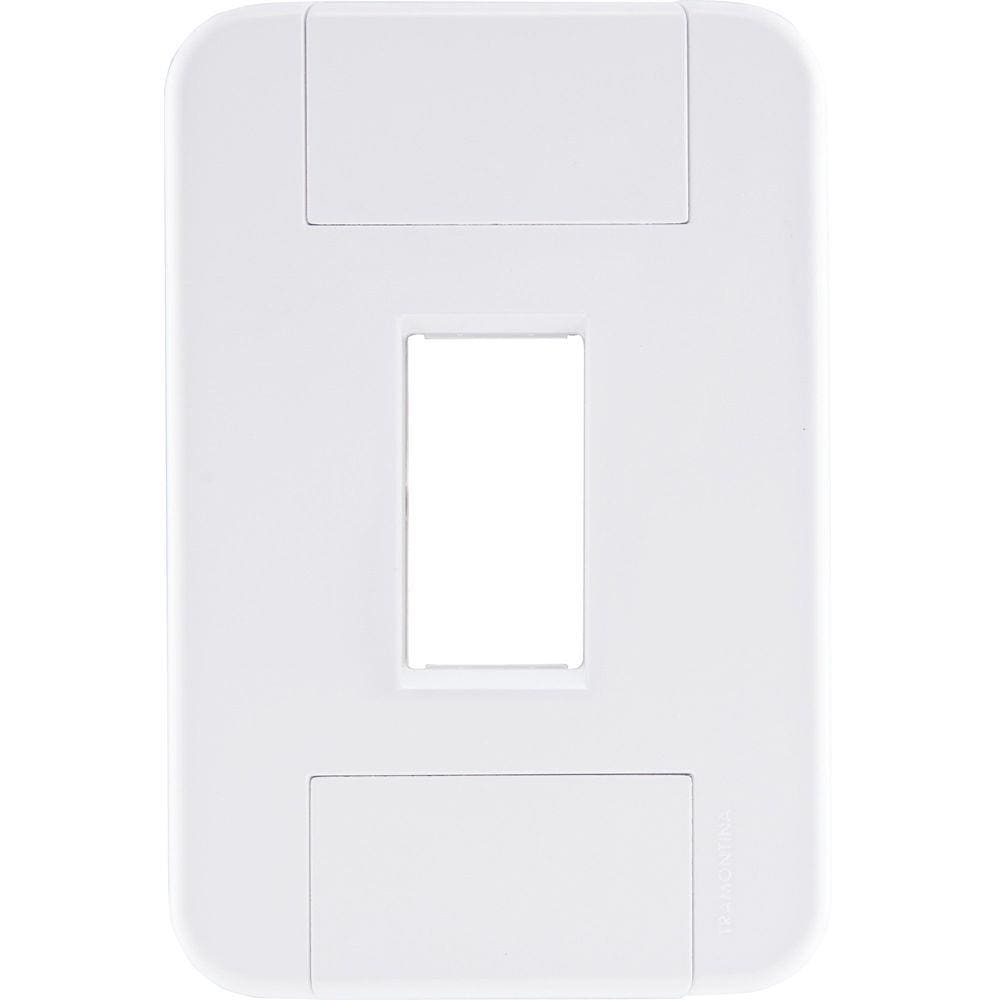 Placa 1 Posto Vertical 4x2 Tramontina Tablet Branca Tramontina