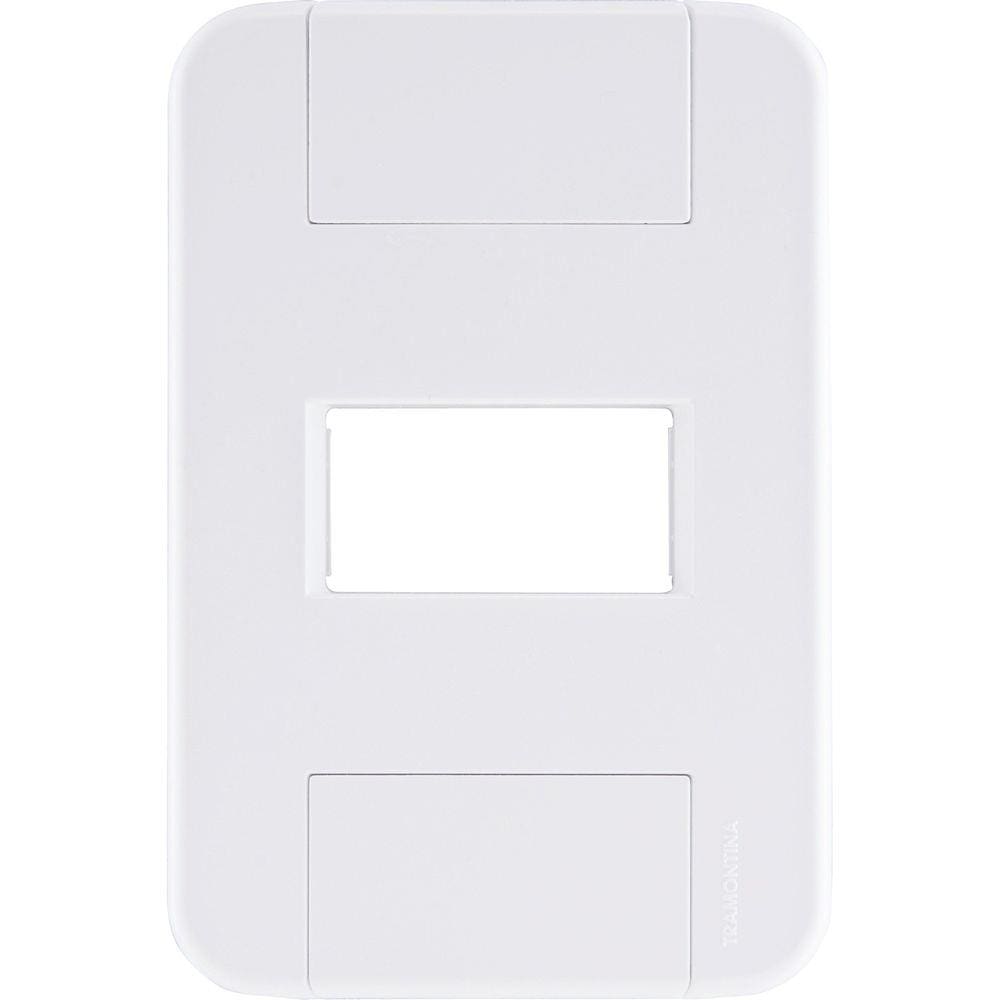 Placa 1 Posto Horizontal 4x2 Tramontina Tablet Branca Tramontina