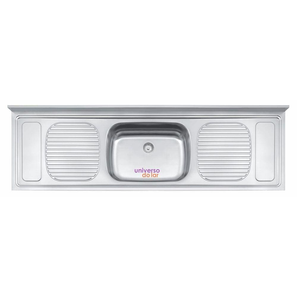 Pia de Apoio Tramontina Filo 56 Plus 180x55 cm Aço Inox