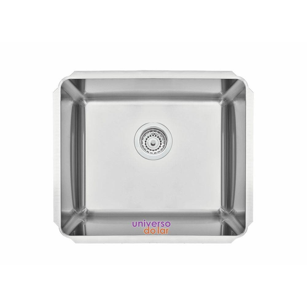 Cuba Profissional de embutir Tramontina Dritta Pro em Aço Inox com Acabamento Scotch Brite 50x40 cm Aço Inox