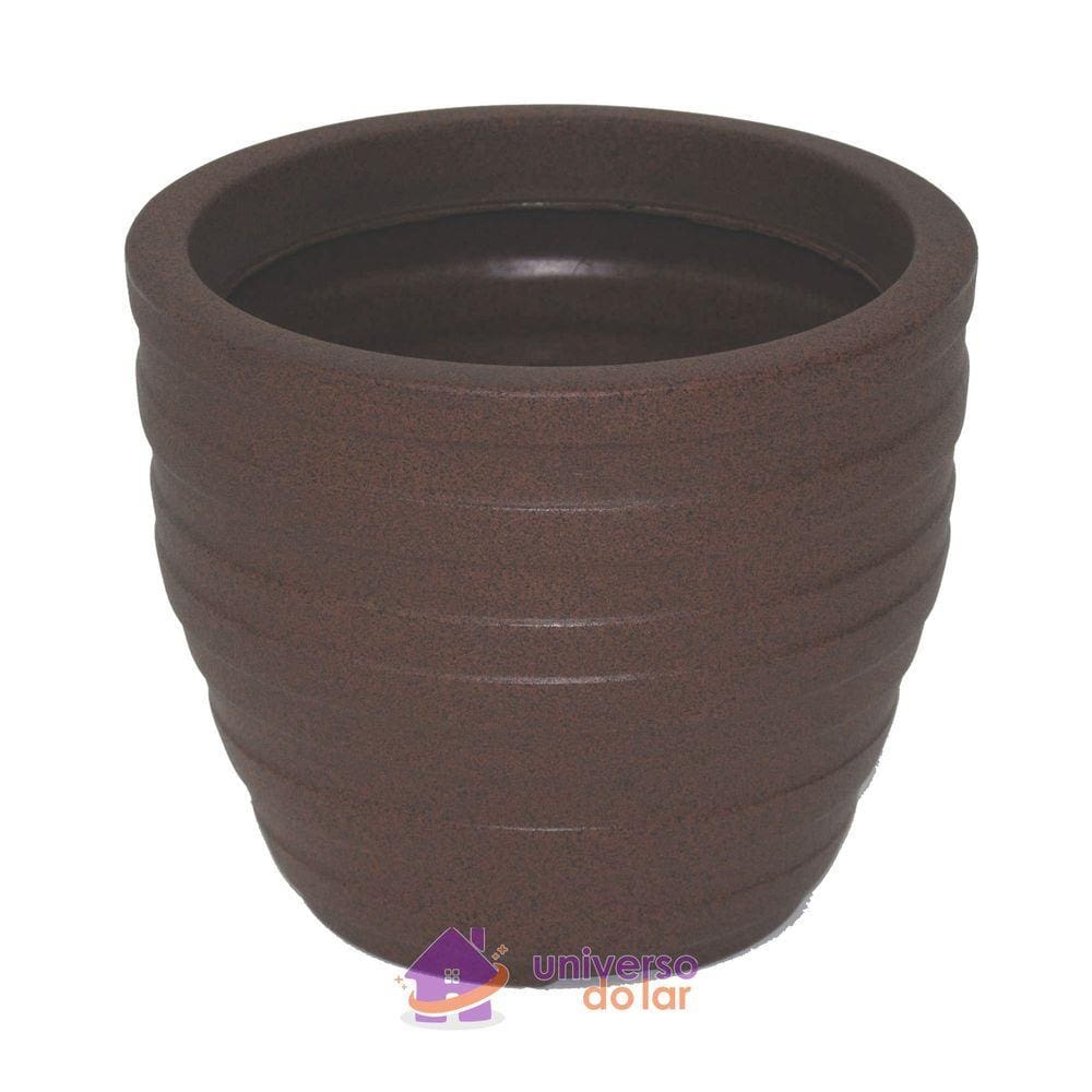 Vaso Inca Tramontina Basic em Polietileno Terracota 24 cm Tramontina