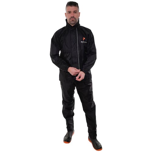 imagem-Capa De Chuva Conjunto Nylon Full Masculino Preto Pioneira - Tamanho: P