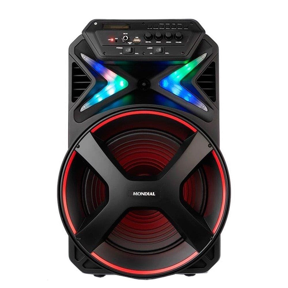 Caixa amplificada mondial cm 500 usb bluetooth fm bateria recarregavel ...