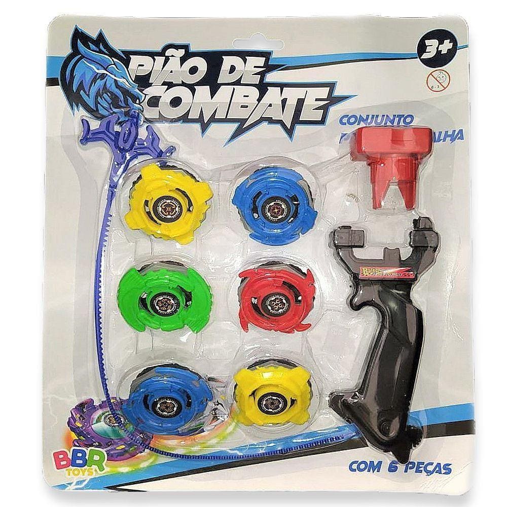 Conjunto Pião De Batalha R2980 BBR Toys