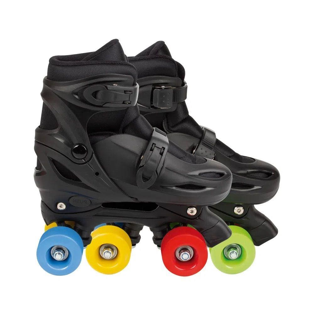 Patins Color Mor Tamanho Regulável P (30-33) Preto