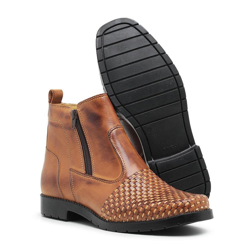 Bota Botina Solado De Pneu Modelo Tricê
