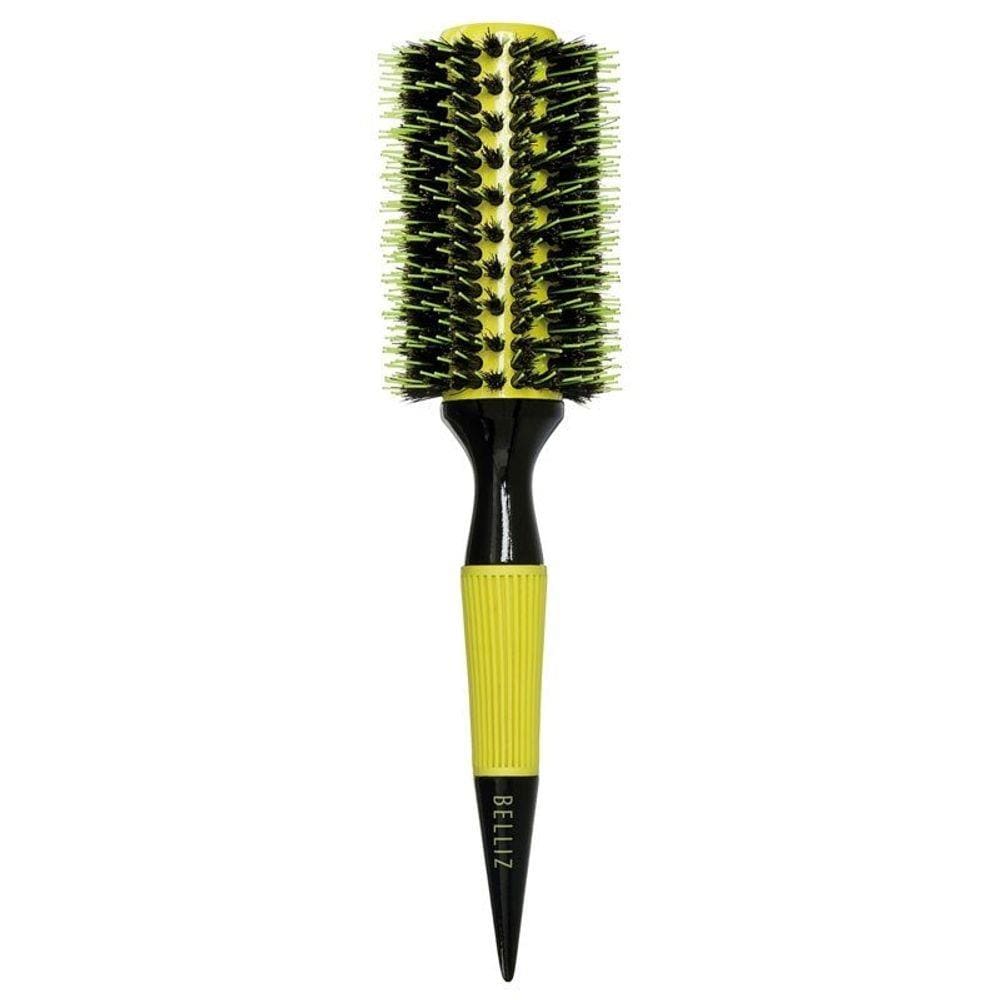 Escova De Cabelo Madeira Belliz Premium Colors Cerâmica 33mm - 482