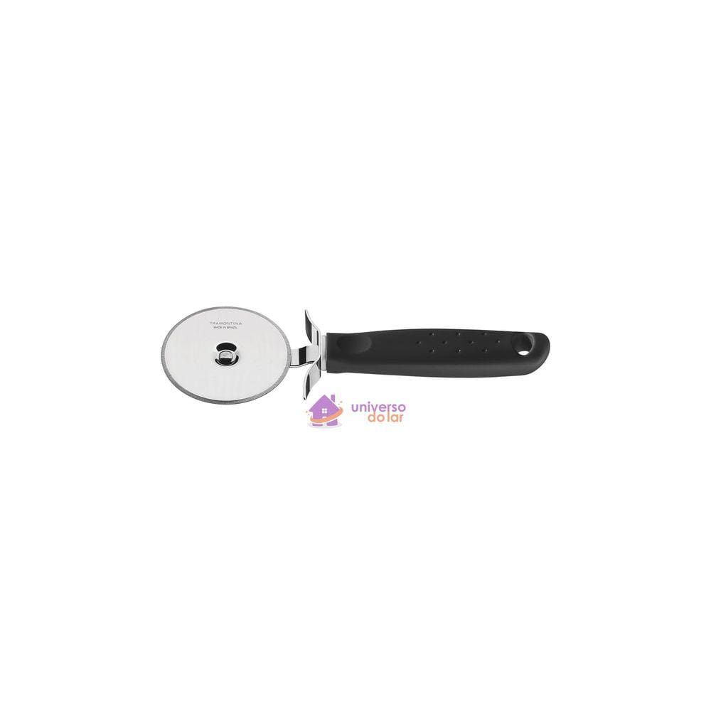 Cortador para Pizza Tramontina Utilitá em Aço Inox com Cabo de Polipropileno Preto Tramontina