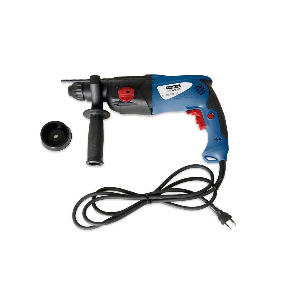 Martelete Perfurador/Rompedor 1050 W 1" 220 V Tramontina para Uso Profissional com Encaixe Rápido SDS Plus 4 Funções com Maleta Tramontina